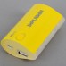 SW-B4467 5200mAh Mobile Power Bank Emergency Battery Charger & Flashlight -Yellow