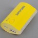 SW-B4467 5200mAh Mobile Power Bank Emergency Battery Charger & Flashlight -Yellow