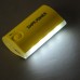 SW-B4467 5200mAh Mobile Power Bank Emergency Battery Charger & Flashlight -Yellow