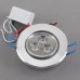 3W LED Ceiling Down Bulb Spot Light Adjustable Recessed Lamp 85-260V 300lm-White
