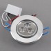 3W LED Ceiling Down Bulb Spot Light Adjustable Recessed Lamp 85-260V 300lm-Warm White