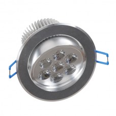 7W LED Ceiling Down Bulb Spot Light Adjustable Recessed Lamp 85-260V 700lm-Warm White