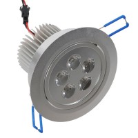 5W LED Ceiling Down Bulb Spot Light Adjustable Recessed Lamp 85-260V 500lm-White