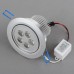 5W LED Ceiling Down Bulb Spot Light Adjustable Recessed Lamp 85-260V 500lm-White