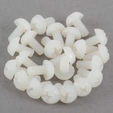 M3 x 18mm Round Plastic Nylon Screws for Multicopter Flight 20pcs