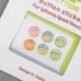 2-Pack Round-shaped Mushroom Pattern Soft Home Button Sticker