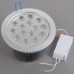 15*1W LED Ceiling Spotlight Lamp Bulb Light Adjustable Angle 85-265V with Driver -White