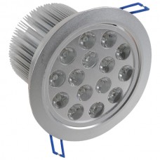 15*1W LED Ceiling Spotlight Lamp Bulb Light Adjustable Angle 85-265V w/ Driver -Warm White