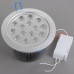 15*1W LED Ceiling Spotlight Lamp Bulb Light Adjustable Angle 85-265V w/ Driver -Warm White