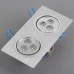 Dual Head 6W 6-LED 600-Lumen 6500K White Ceiling Lamp Down Light 85-266V-White