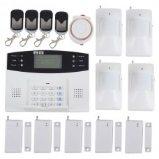 Remote Control 99 Wireless Defense Zones Wireless Wired GSM SMS Security Alarm System