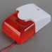 Mini Strobe Siren 12VDC with Strobe Light for Security System-Red