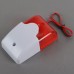 Mini Strobe Siren 12VDC with Strobe Light for Security System-Red