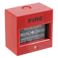 Fire Alarm Pull Station Dual Action Break Glass Emergency Door Release-Red