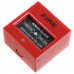 Fire Alarm Pull Station Dual Action Break Glass Emergency Door Release-Red