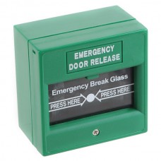 Fire Alarm Pull Station Dual Action Break Glass Emergency Door Release-Green