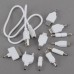9 in 1 USB Port to DC 3.5mm Charger Cable Kit White for PPS 1000 2000