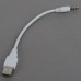18cm USB 2.0 Male to 3.5mm Stereo Headphone Jack Cable White