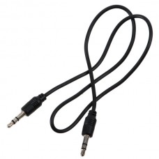 2pcs 3.5mm to 3.5mm AUX Auxiliary Cable Cord for iPOD MP3 Car 47.5cm Black