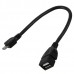 USB 2.0 A Female to 5-pin B Male Mini USB Cable OTG Host Extension Cable 21.5cm