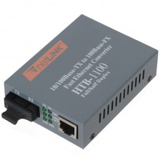 NetLink HTB-1100  Fiber Optic Media Converter SC to Ethernet RJ45 Duplex Multimode MM Adapter