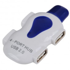 Car Shape 4 port USB 2.0 Hub 480Mbps for PC Notebook