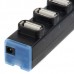 USB 2.0 High Speed 4 Port USB Mini Hub Connectors for Note Book-Black