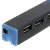 High Quality High Speed 4 Port USB Mini Hub Connectors for Note Book-Black