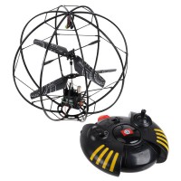 Flying Ball 3.5ch Rc Helicopter Remote Control Fly Ball Built in Gyro With LED Light-Black