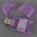 USB 2.0 SDHC SD MMC High Speed Memory Card Reader Pruple Color