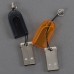 2pcs USB 2.0 T-Flash/TF/Micro SD Memory Card Reader Writer Black+Orange