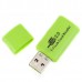 2pcs Mini USB 2.0 Professional Micro SD TF T-Flash Card Reader/Writer Green