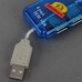 4 Port Mini USB 2.0 HUB 480 Mbps High Speed For Laptop PC Slim US