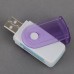 USB 2.0 All in 1 Memory Multi-Card Reader SDHC MS/SD/TF-Purple