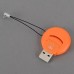 USB 2.0 High Speed TF Reader Card Orange Circular Professional