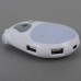 White Plastic Milk Cow Design High Speed USB 2.0 4 Port HUB