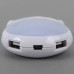 White Plastic Milk Cow Design High Speed USB 2.0 4 Port HUB