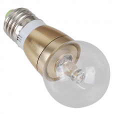 LED Spotlight Bulb E27 3W 90-240V Pure White Light Transparent Cover 240lm