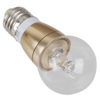 LED Spotlight Bulb E27 3W 90-240V Warm White Light Transparent Cover 240lm