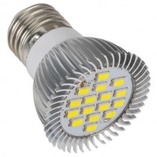 LED Spotlight Bulb E27 6.4W 220V 16LED SMD5630 Pure White Light no Cover