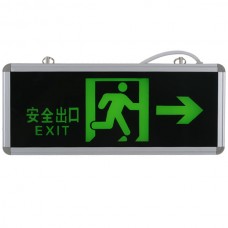 Green LED Emergency Exit Sign LED Compact Circuit Right Arrow