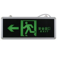 Green LED Emergency Exit Sign LED Compact Circuit Left Arrow