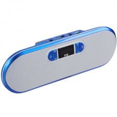 S-128 Digital LCD Display Speaker Portable Speakers with 3.5mm Stereo Jack for iPod/MP3