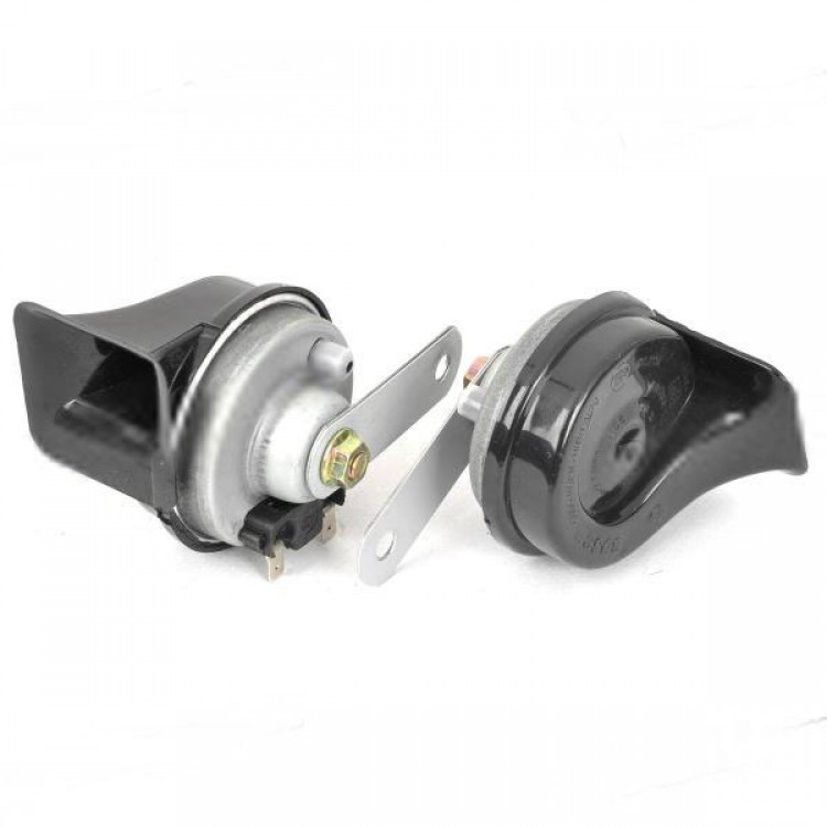 Snail Style Car Electric Horn Auto Parts Black 12V Free Shipping
