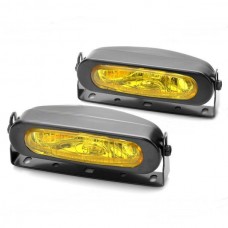 55W 3000K 1000-Lumen 1 x H3 Halogen Bulb Yellow Car Fog Lamps DC 9~16V LA990B