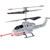 U809A iOS/Android IR Controlled 3.5-CH Missile Shooting Helicopter with Gyroscope Dusty Blue