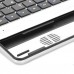 V3 78-Key Bluetooth Wireless Aluminum Alloy Keyboard with Speaker for iPad 2