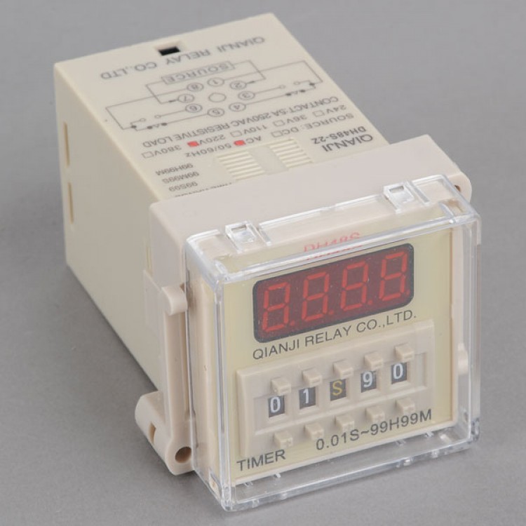 DH48S 2Z 0.01s99h 99m AC 220V Digital Timer Time Relay 8 Pin DPDT