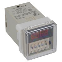 Punai DH48J AC 220V Digital Counter Relay Up/Down 1-9999 x1 x10 x100 8 Pin