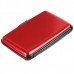 Waterproof Aluminium Credit Card Case Name Card Case-Red